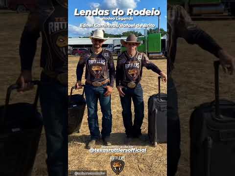 Ednei Caminhas e Rafael de Brito #cowboys #rodeo #pbr