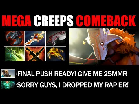 Pirate Hat Juggernaut Defend Mega Creeps - Impossible Comeback Immortal Rank Dota 2