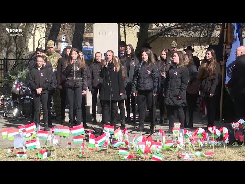 1848/49-es forradalom emléknapja alkalmából szervezett Eger városi ünnepség  - 2022.03.15.