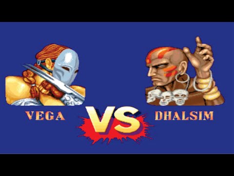 Vega Vs Dhalsim Street Fighter ll (Hardest) Battle Match (Street Fighter Lovers)