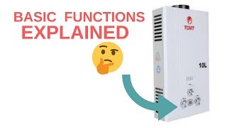 Basic control functions of tankless gas water heaters TCMT Vevor Marey