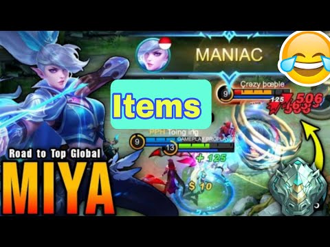Miya Best Build War Axe!! Road to Top Global Miya~MLBB | Bro Nat SR