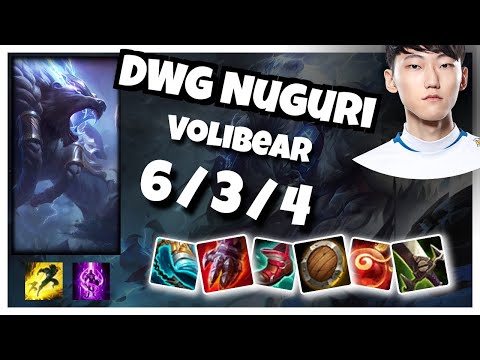 Volibear vs Dr. Mundo DWG Nuguri TOP (6/3/4) - v11.2