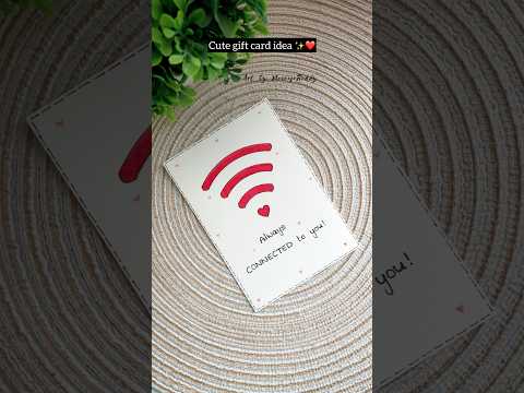 Handmade card for your loved ones | easy gift card ideas #diy #craft #handmade #giftideas #couple