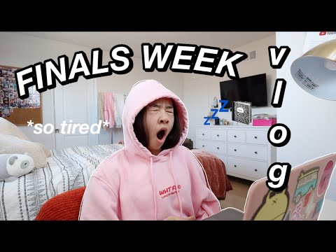 FINALS WEEK VLOG *freshman* | Nicole Laeno