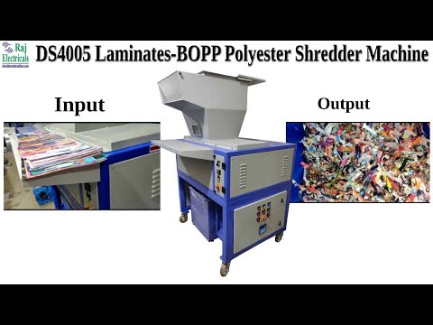 DS4005 Dual Shaft  Shredder Machine For Blister, Cartons , Condom