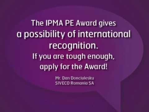 Invitation to IPMA Project Excellence Award 2013