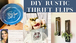Transforming Thrifted Finds into Rustic Home Decor: Upcycling DIYs"
