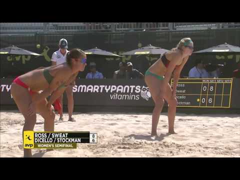 AVP Gold Series // NYC Open 2017 Women's Semi-Final: Ross/Sweat vs DiCello/Stockman