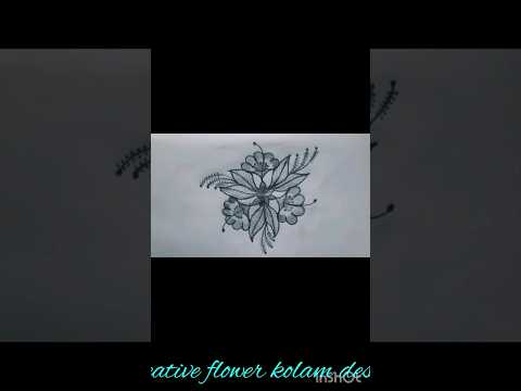 5×3dots# creative flower #kolam #keshi tejesh creative kolam #shorts #shortsfeed#