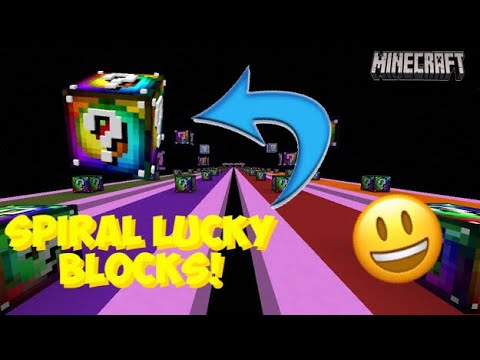 SPIRAL LUCKY BLOCK RACE - Minecraft