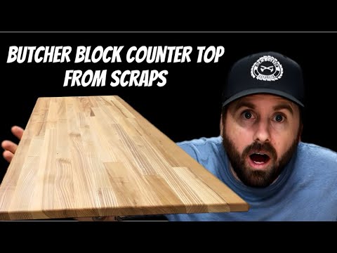 Bau einer Metzgerblock-Arbeitsplatte aus Resten