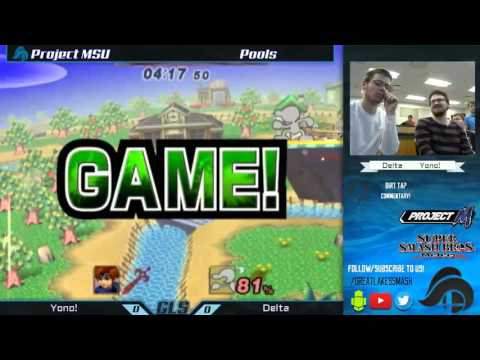 Project MSU Pools - Yono (Roy) vs. Delta (Game & Watch)
