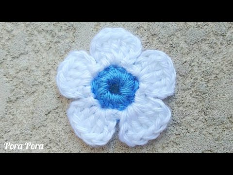 How To Crochet A Simple Flower I Easy Crochet Flower Tutorial For Beginners