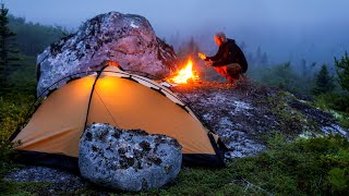 Camping In Thunderstorm And Heavy Rain - Part 2