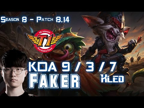 SKT T1 Faker KLED vs ZOE Mid - Patch 8.14 KR Ranked
