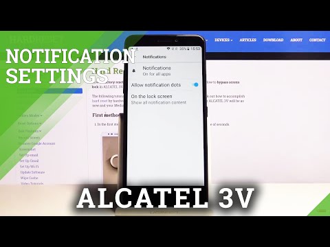 How to Manage Notifications in ALCATEL 3V – Notification Settings