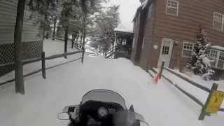 preview picture of video 'Snowmobiling in Eagle Bay & Inlet, NY January 2015'