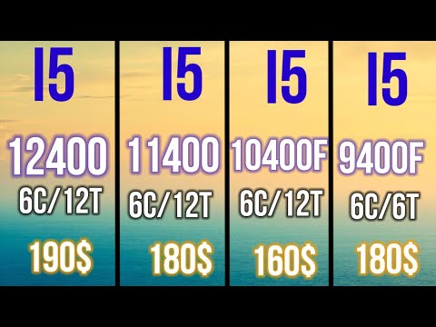 I5 12400 VS  I5-11400 VS  I5 11400f VS i5 10400 VS i5 9400f 7 games BENCHMARKS TESTED best intel CPU