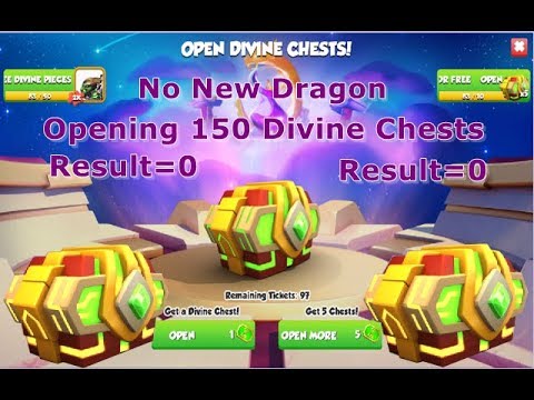 Opening 150 Divine chests_New Chrono Divine Event-Dragon Mania Legends | Divine Spirit | DML