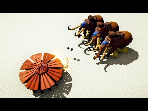 TANK DA VINCI VS  EVERY 10 TRIBAL UNITS!!! TOTALLY ACCURATE BATTLE SIMULATOR (TABS)