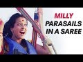 Milly Parasails In A Saree Honeymoon Travels Pvt Ltd Raima Sen Kay Kay Menon