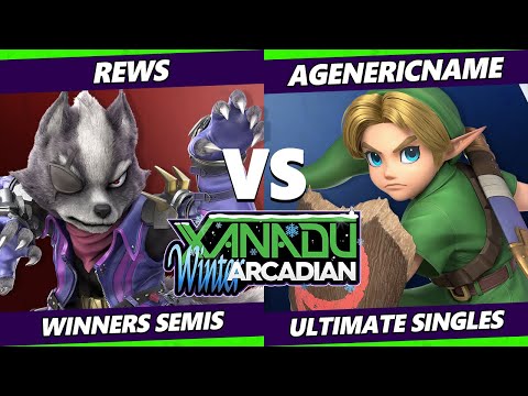 Xanadu Winter Arcadian Winners Semis - Rews (Wolf) Vs. AGenericName (Young Link) Smash Ultimate
