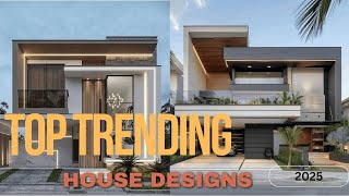 Modern House Front Elevations 2025 | Top 50 Trending Designs