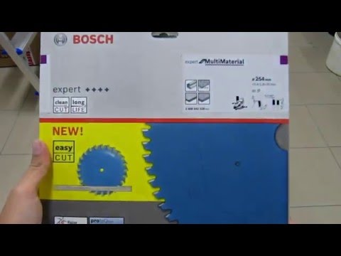 Pjovimo diskas Bosch Expert for Multi Material 2608642528; 254x30 mm; Z80 video
