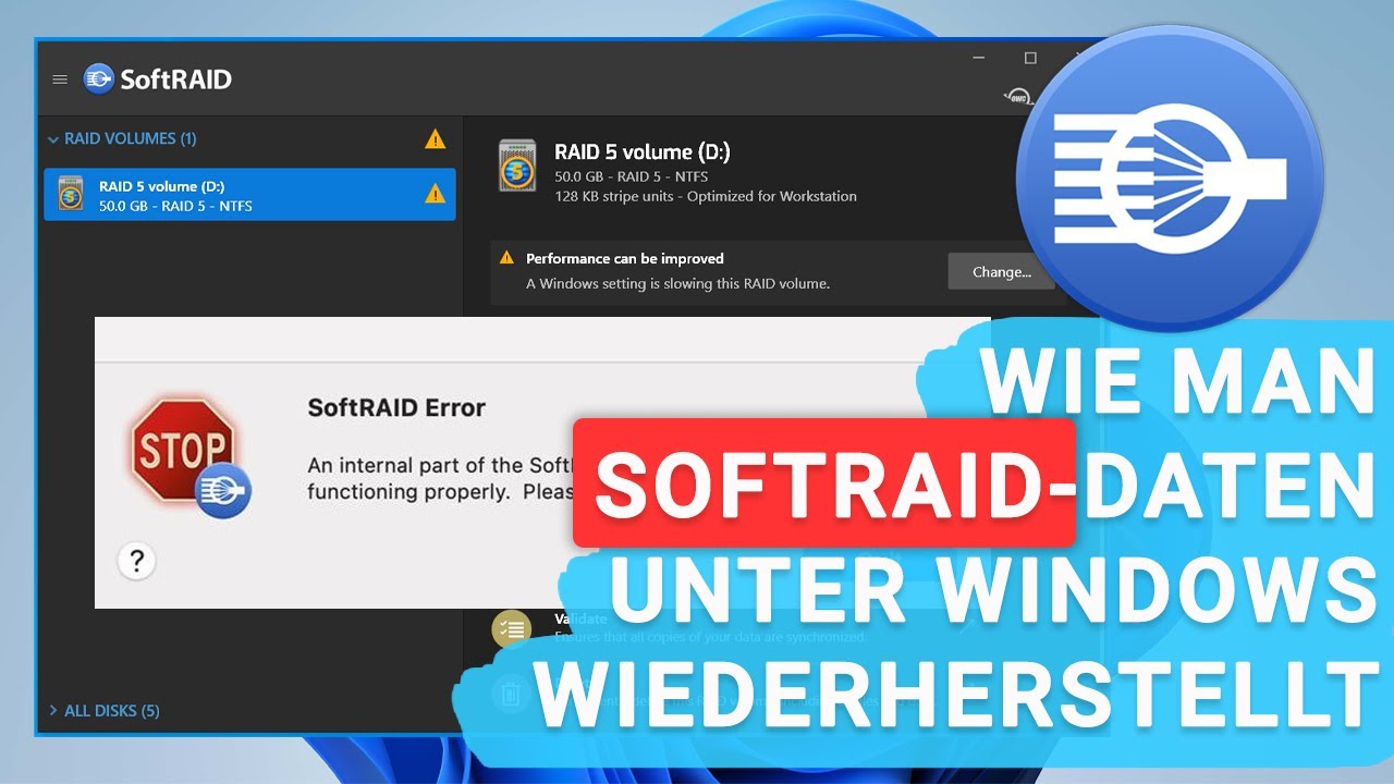 So retten Sie SoftRAID-Daten unter Windows So retten Sie SoftRAID-Daten unter Windows