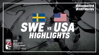 Game Highlights: Sweden vs USA | #IIHFWorlds 2018