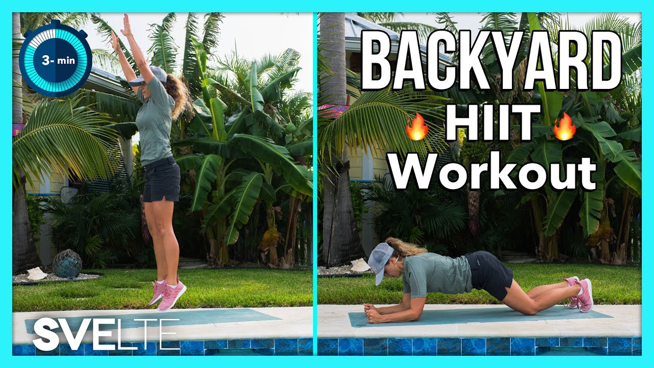 3 Minute Backyard HIIT Workout | Effective At Home Workout