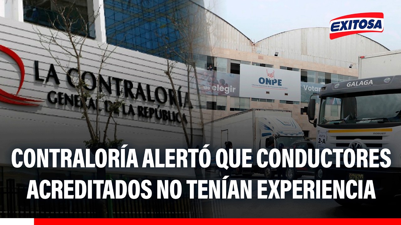 🔴🔵 Contraloría alertó que conductores acreditados para transportar material no tenían experiencia