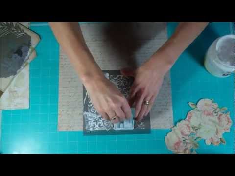 Prima: Masking with Gesso and Credit Card