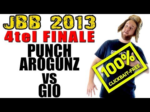 JBB 2013 I 4tel-Finale I GIO vs. PUNCH AROGUNZ + "Keine Reaction" zu Rezo vs 2Bough