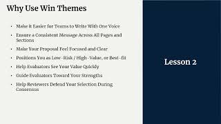 Win Theme Masterclass FY2026 (video 04) for Winning Federal Contracts by Government Contractors