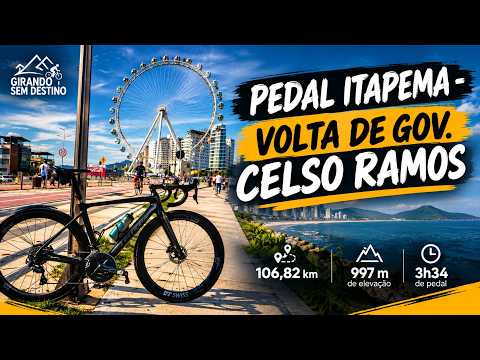 VOLTA DE GOVERNADOR CELSO RAMOS! 🚴‍♂️ | 107 KM DE ROAD BIKE