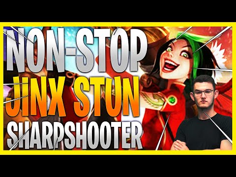 TFT SHARPSHOOTER VANGUARD JINX with UNLIMITED STUNS | TEAMFIGHT TACTICS FATES  10.24 | TFT GIVEAWAY