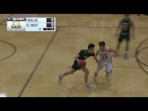 High School Boys Basketball Cadillac vs TC West 12/13/18 1st