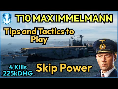 T10 CV Max Immelmann - The Ultimate Skip Power | World of Warships