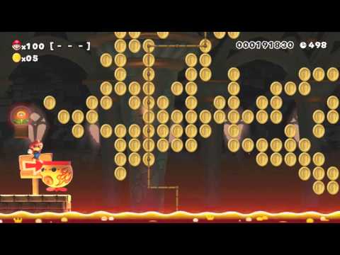 Super Mario Maker - 100 Mario Challenge #4 Easy Difficulty