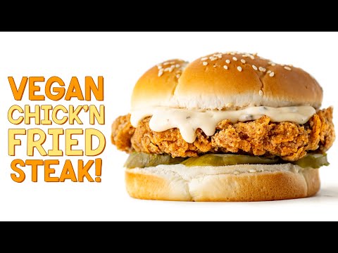 VEGAN COMFORT FOOD! Chick'n Fried Steak with Country Gravy!