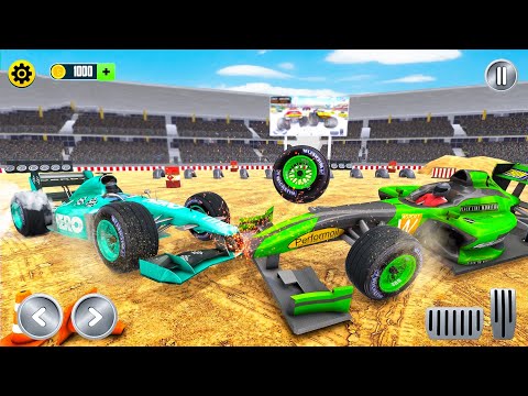 Formula Cars Demolition Crash Shooting Derby Racing Simulator - Android Gameplay.
