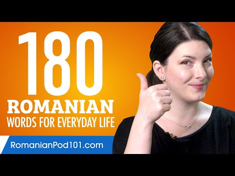 180 Romanian Words for Everyday Life - Basic Vocabulary #9