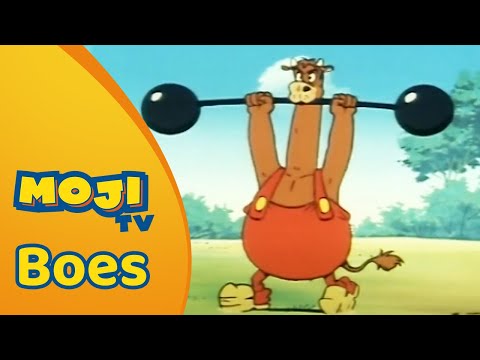 BOES DOET ER EEN SCHAPJE BOVENOP 🏋️ | BOES 🐂 | Nederlandse Kinderseries | MojiTV
