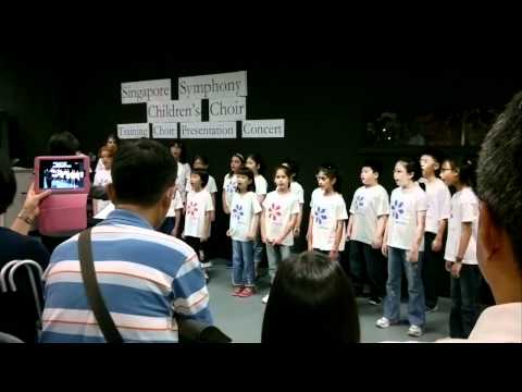 Singapore Symphony Children's Choir training presentation concert 01. May 2012