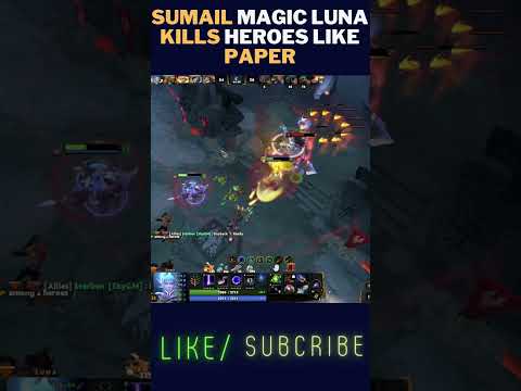OMG! Sumail Magic Luna Kills tank heroes like paper | #dota2 #dota2wtf #sumail