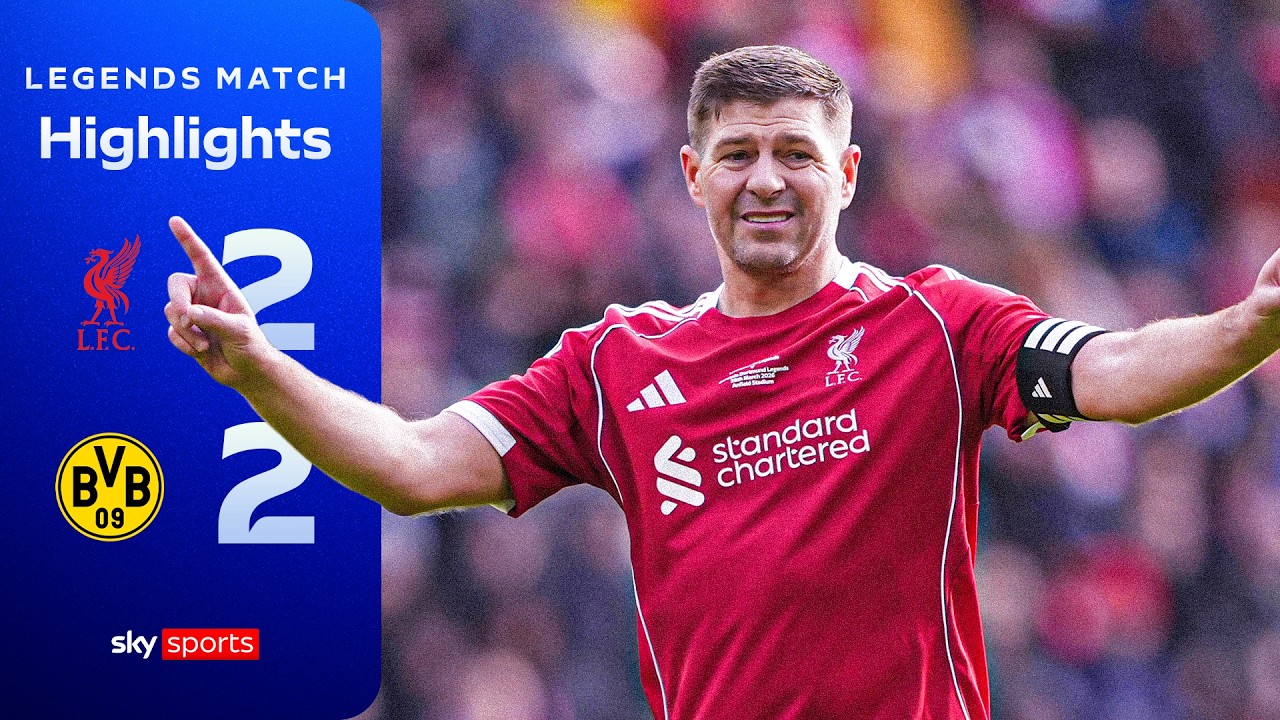 Gerrard rolls back the years in legends match! 🔴  | Liverpool 2-2 Borussia Dortmund | Highlights