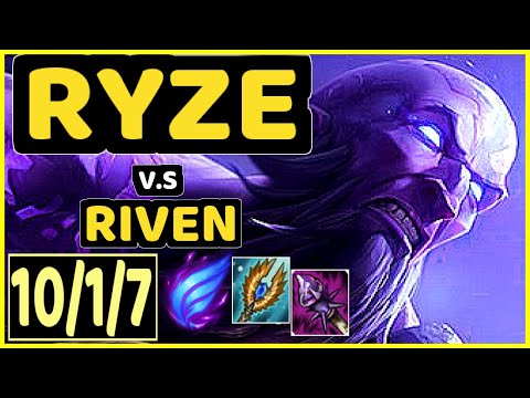 EVROT (RYZE) vs RIVEN - 10/1/7 KDA MID CHALLENGER GAMEPLAY - BR