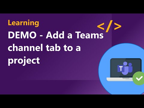 DEMO Add a channel tab to the project